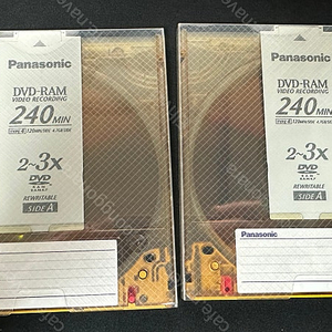 파나소닉 DVD-RAM Type 4 2~3x 2장 팝니다.