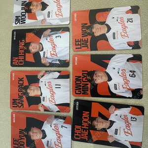 한화이글스 랜덤포카 7장 일괄 판매 (택포)