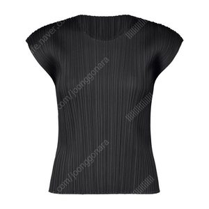 플리츠플리즈 7월 먼슬리 탑 블랙 3 size
