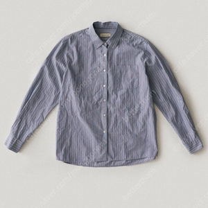 스무스무드 스무드무드 셔츠 1998 Wrinkle Striped Shirts Navy 새상품