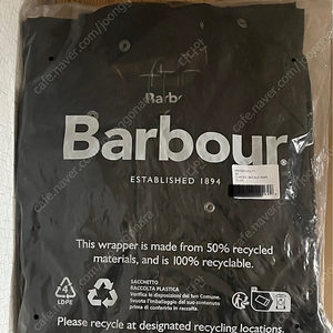 [새상품] Barbour 바버 비데일 왁스자켓 남성 올리브/42사이즈