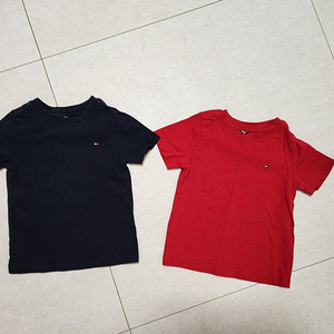 타미힐피거 기본 티셔츠 red/navy 2개 일괄