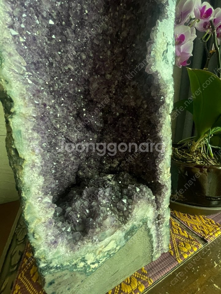 대형 지오드 자수정 높이 50cm 가로 17cm 무게 12키로--2