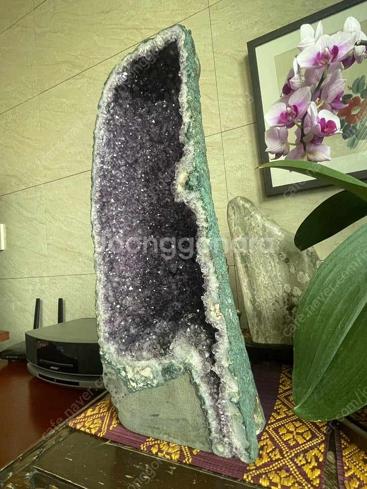 대형 지오드 자수정 높이 50cm 가로 17cm 무게 12키로--3