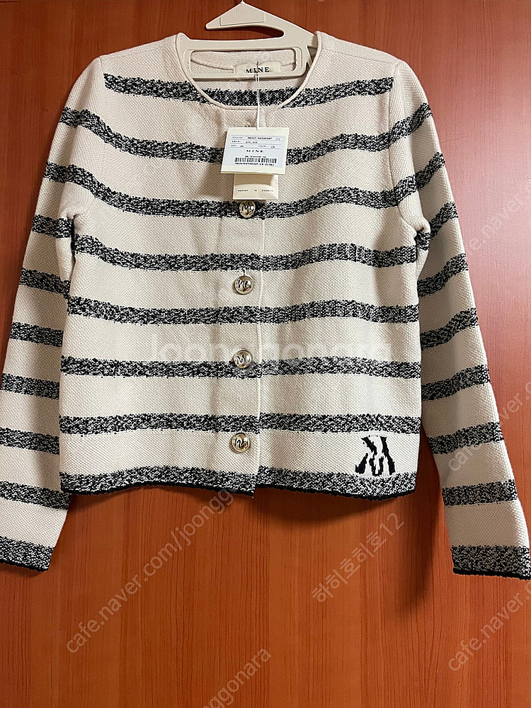 마인 울 버튼 업 니트 재킷 새상품--4