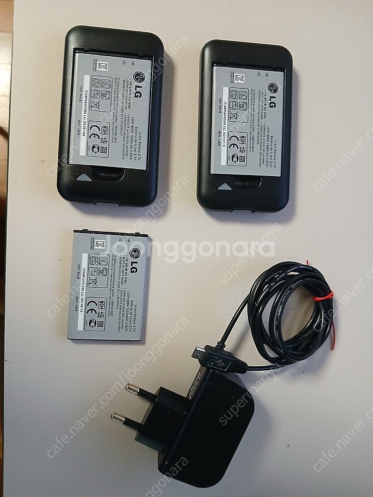 LG-LU3700(옵티머스 원) 충전기와 배터리, 아답...--0