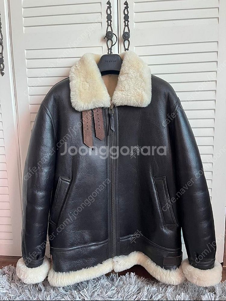 2XL 콕핏 st B-3 남성 양가죽 무스탕--0