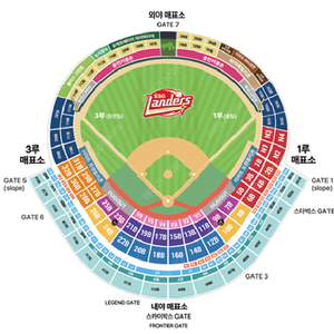 5월9일 (금) SSG 랜더스 VS 기아 타이거즈 3루 스카이뷰석 양도합니다.