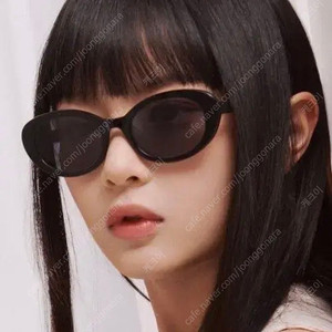 카린 뉴진스 선글라스 크리스틴r(에리카r) C1 블랙 새상품 풀셋