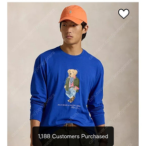 백화점판 폴로 곰돌이 베어 긴팔티 L 새상품