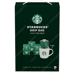 스타벅스 드립백 선물세트 하우스 블렌드 파이크 플레이스 화이트 머그컵 370ml