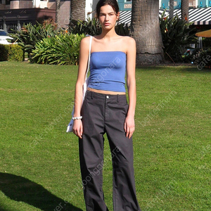 로클 로우클래식 PAPER STRAIGHT-FIT PANTS_CHARCOAL M사이즈 새상품