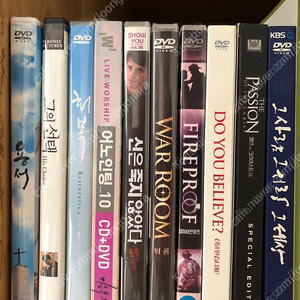 기독교 개신교 교회 천주교 DVD 10종 일괄 (용서/회복/그의선택/어노인팅10집/신은죽지않았다/워룸/파이어프루프/신을믿습니까/패션오브크라이스트/그사람그사랑그제자)