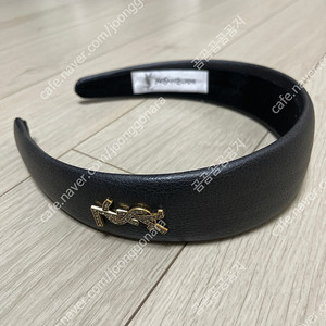 새제품 생로랑 블랙 큐빅 골드 YSL 헤어밴드 머리띠 광주광역시
