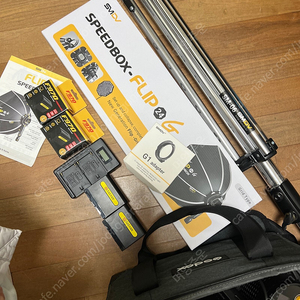 고독스 ML60bi + SMDV 24G 소프트박스 + 스탠드 + 배터리