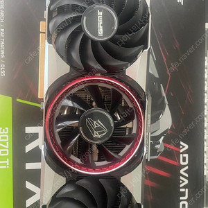 컬러풀 rtx3070ti igame advanced 박스o