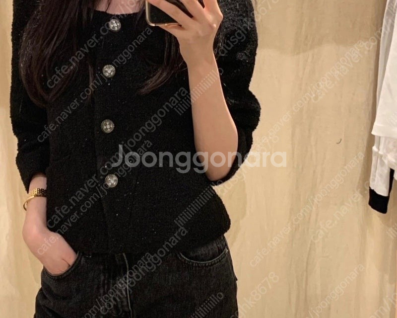 르플레인 트윙클 트위드 택달린 새상품--0