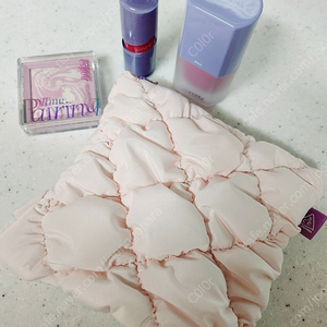 (택포) 누즈 리퀴드 치크 뮬리보울 힌스 젤 틴트 로 라일락 에스쁘아 하이라이터 오로라 +3ce 패딩파우치 쿨톤 화장품 일괄 세트