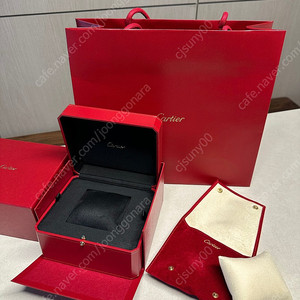 까르띠에 시계박스,쇼핑백,파우치(+쿠션) 일괄