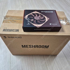 MESHROOM D 블랙 + 녹투아 신형 140 팬