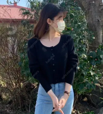 샵마그넷 루즈골지가디건 (블랙)--2