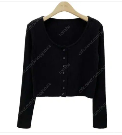 샵마그넷 루즈골지가디건 (블랙)--3