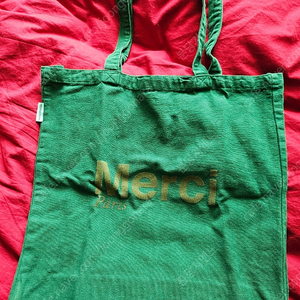 (새제품)메르시 merci 에코백/그린 라지/택포4