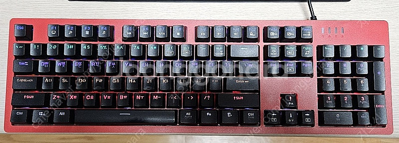 앱코 HACKER 기계식 유선 키보드(적축)--0