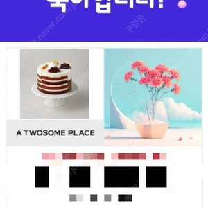 투썸 투썸플레이스 케이크 37000원 (메뉴변경 가능)