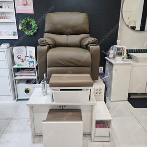 습식 패디 단상, 리클라이너 패디의자 세면대,수전 전부포함!!