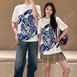 버버리 빅로그 반팔티 오버핏