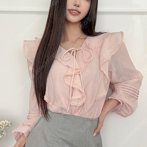 팩더널드 레이지가든 블라우스 부케컬러(핑크)
