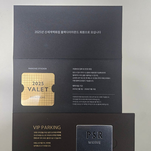 갤러리아(PSR화이트),신세계(블랙다이아) VIP발렛 및 라운지
