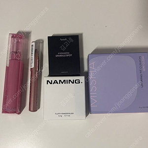 새제품) 색조화장품 총 5개 쿠션, 틴트, 블러셔, 섀도우 2개
