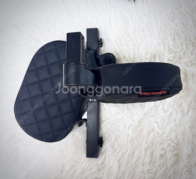 크레이지몬스터 퀼팅 머리받침대 블랙 S급 판매 합니다....--4