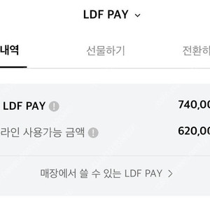 롯데면세점 LDF pay 74만원권 판매