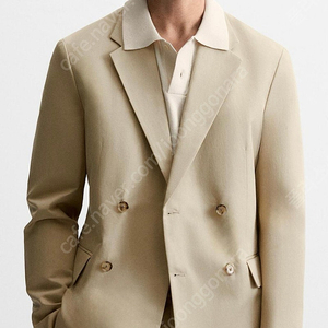 (새상품) ZARA 린넨 수트 블레이저 세트 베이지 XL / 32