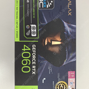 [새상품]갤럭시 GALAX 지포스 RTX 4060 EX BLACK OC D6 8GB
