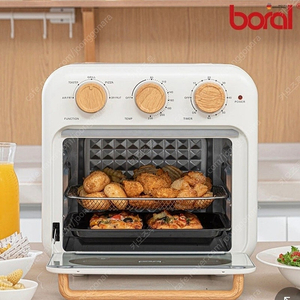 (미사용, 신품) 보랄 에어 프라이어 오븐/ Boral Air Fryer Oven 18L (BR-AF155M)