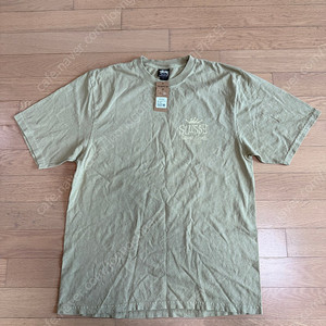 [M] stussy 스투시 비치 하우스 피그먼트 다이드 반팔 티셔츠 엘름