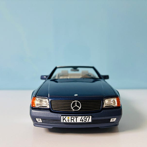 1:18 노레브 벤츠 500SL 메탈릭블루 다이캐스트 자동차모형