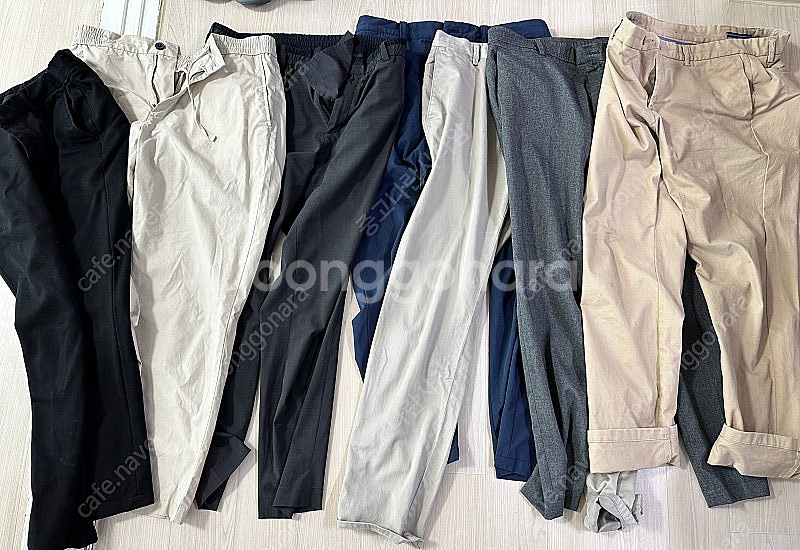 옷 16개 남자 105 셔츠 바지 니트 맨투맨 탑텐 타미힐피거 유니클로 105--0