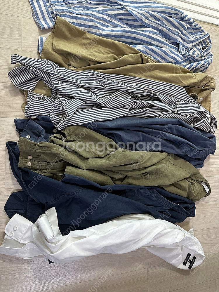 옷 16개 남자 105 셔츠 바지 니트 맨투맨 탑텐 타미힐피거 유니클로 105--8