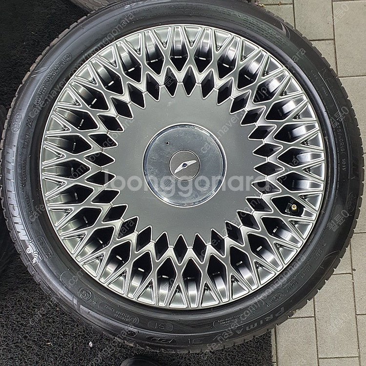 [ 제네시스 ] G90 19인치 방패 떡판 휠 타이어 ...--2