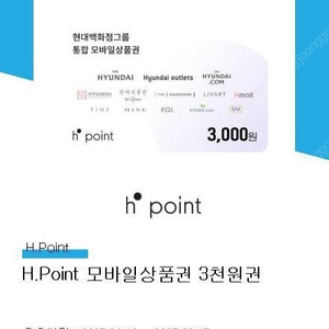 h.point 3000원권