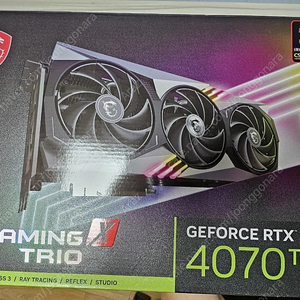 부산 MSI RTX 4070TI 게이밍X 트리오