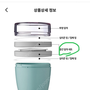 메팔코리아 런치팟(미니x) 중간덮개세트 부속품 부품