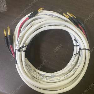미제 GEPCO 순동 스피커케이블 12AWG 1조(사용범위 2.5M) 바나나플러그