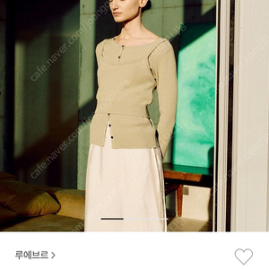 루에브르 니트가디건 뷔스티에 세트(올리브)