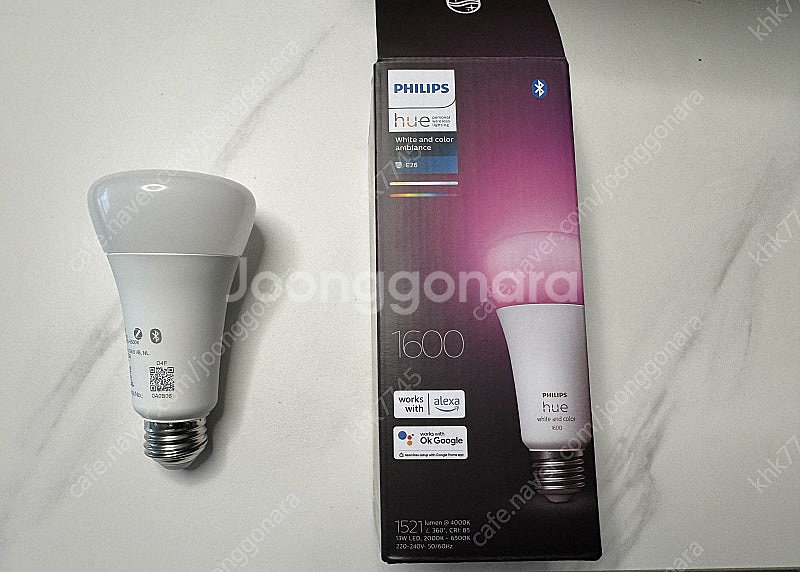 필립스 휴 화이트&컬러 1600 루멘 스마트 전구--0